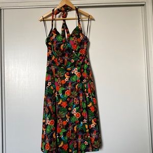 Lindy Bop halter dress with built in cups